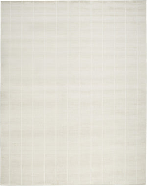 HomeRoots 9' Modern Cream Geometric Area Rug – Elegant Textured Design for Living Rooms, Dining, and More 9' X 12' 553172