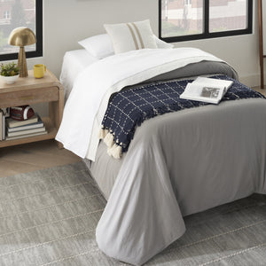 Homeroots 9' X 12' Gray Geometric Area Rug  Synthetic 553174