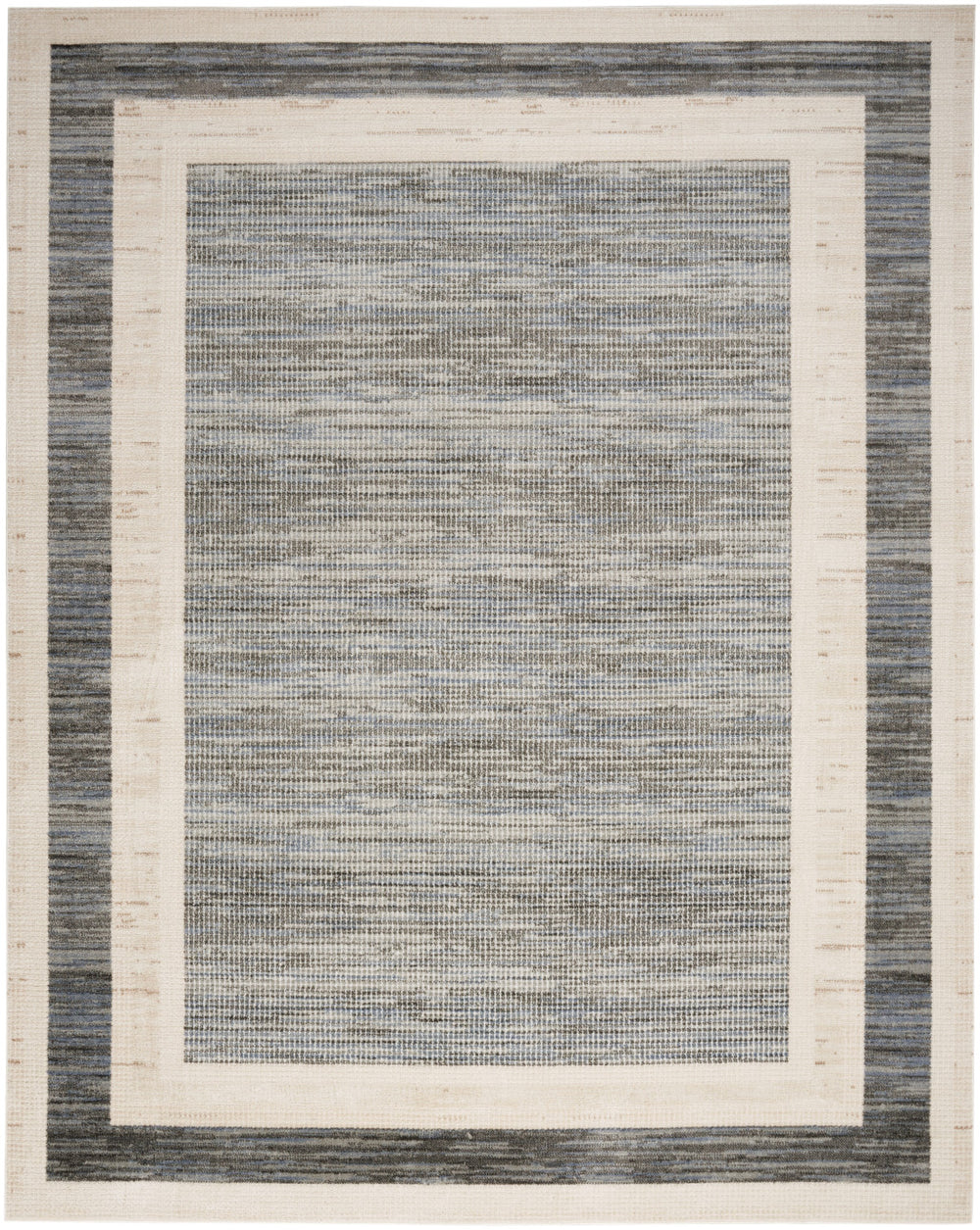 Homeroots 9' X 12' Gray Geometric Area Rug  Synthetic 553175