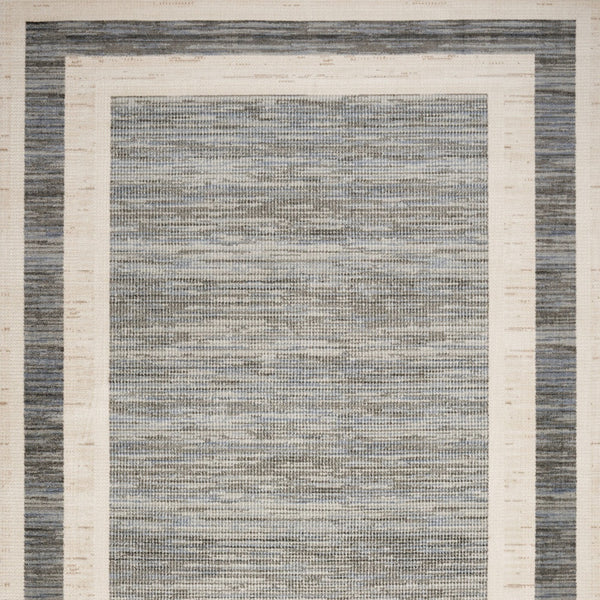 Homeroots 9' X 12' Gray Geometric Area Rug  Synthetic 553175