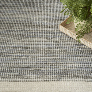 HomeRoots 9' Gray Geometric Area Rug - Modern Elegance for Any Room, Durable Design & Effortless Style Upgrade 9' X 12' 553175