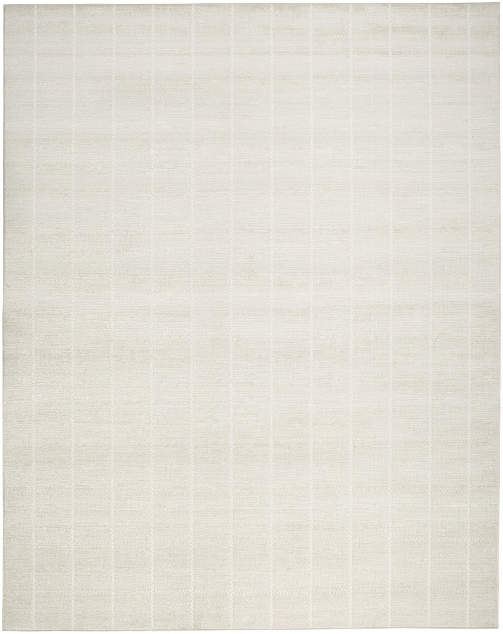 Homeroots 8' X 10' Cream Geometric Area Rug  Synthetic 553176
