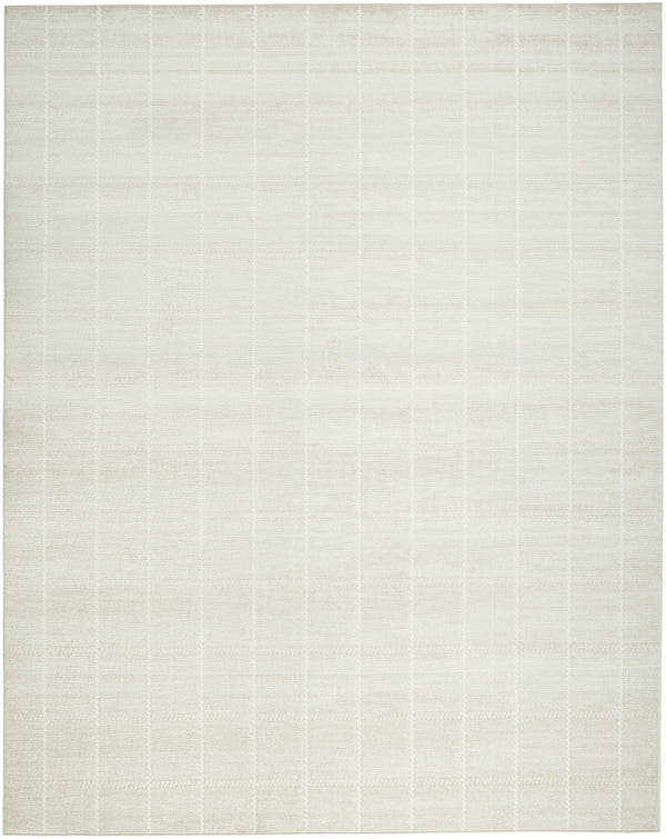 Homeroots 8' X 10' Cream Geometric Area Rug  Synthetic 553176