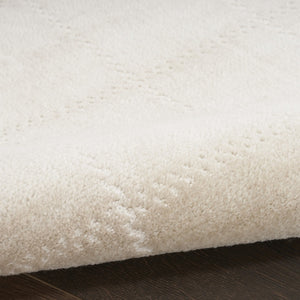 HomeRoots 9' Modern Cream Geometric Area Rug – Elegant Textured Design for Living Rooms, Dining, and More 8' X 10' 553176