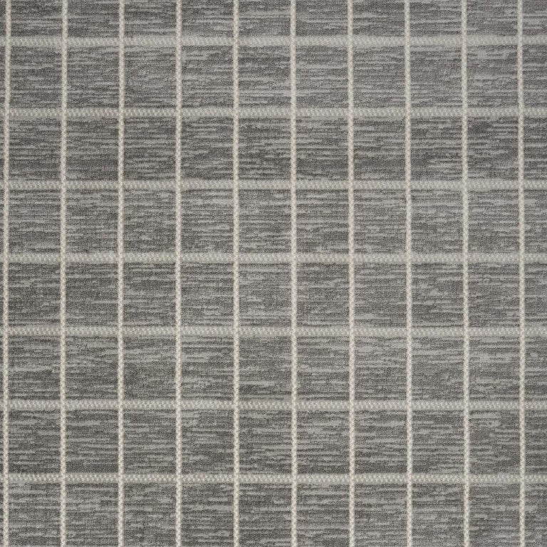 8x10 Gray Geometric Area Rug Machine Woven Synthetic for Living Room or Bedroom