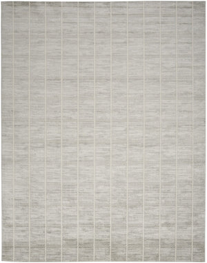 HomeRoots 9' Stylish Gray Geometric Area Rug – Modern Design, Durable, Soft Surface for Living Room or Bedroom 8' X 10' 553178