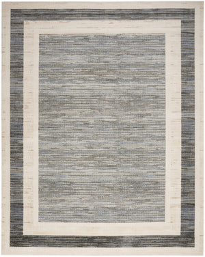 Homeroots 8' X 10' Gray Geometric Area Rug  Synthetic 553179