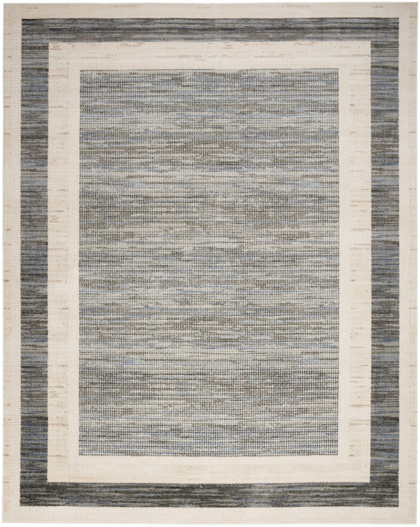 Homeroots 8' X 10' Gray Geometric Area Rug  Synthetic 553179