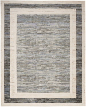 Homeroots 8' X 10' Gray Geometric Area Rug  Synthetic 553179