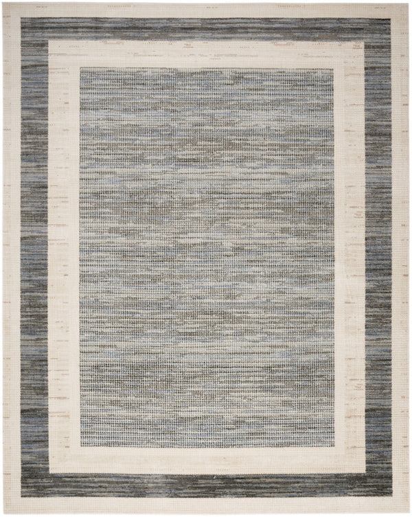 Homeroots 8' X 10' Gray Geometric Area Rug  Synthetic 553179