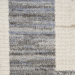HomeRoots 9' Gray Geometric Area Rug - Modern Elegance for Any Room, Durable Design & Effortless Style Upgrade 8' X 10' 553179
