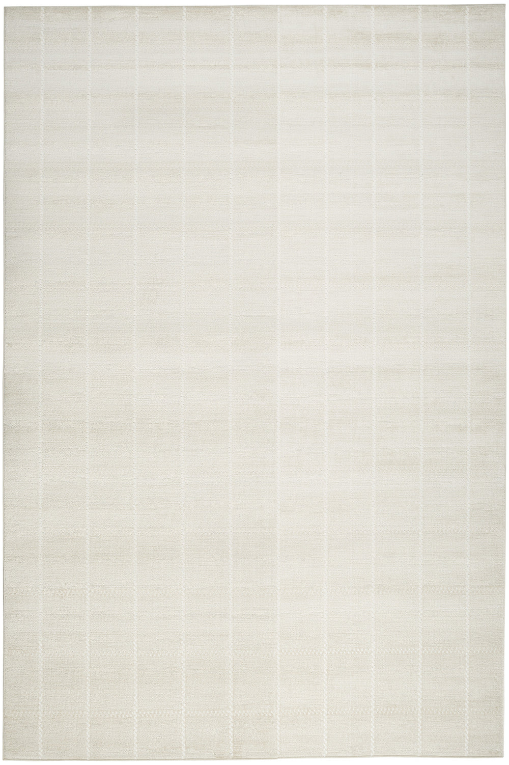 Homeroots 5' X 7' Cream Geometric Area Rug  Synthetic 553184