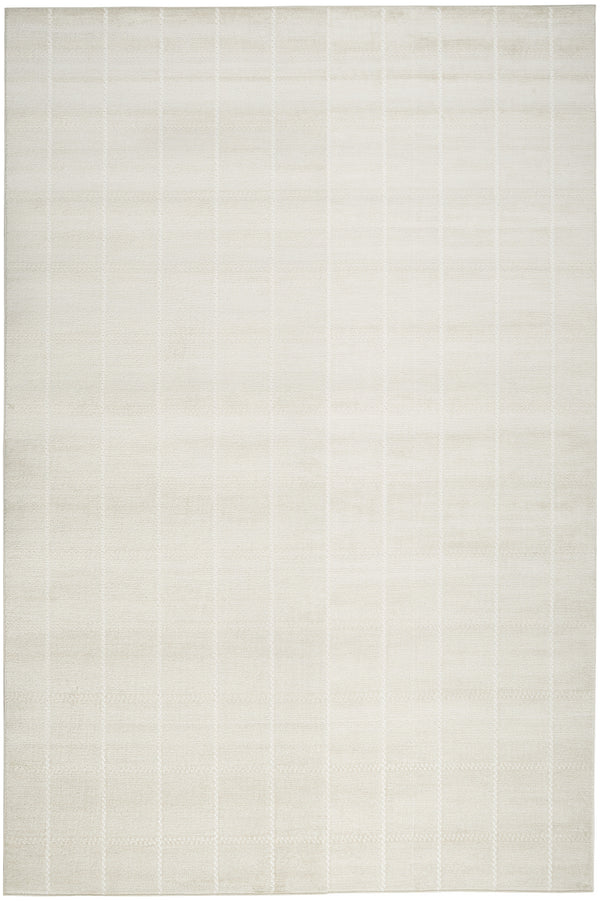 Homeroots 5' X 7' Cream Geometric Area Rug  Synthetic 553184