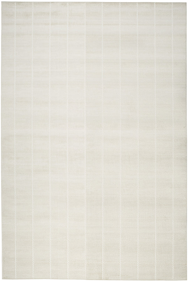 Homeroots 5' X 7' Cream Geometric Area Rug  Synthetic 553184