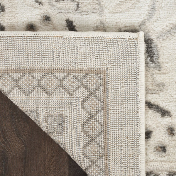 HomeRoots 9' Cream Floral Distressed Area Rug - Timeless Elegance for Living Rooms, Farmhouse Décor & More! 9' X 12' 553192