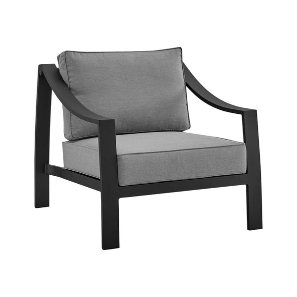 English Elm Koda Powder-coated Aluminum Outdoor Accent Chair with Weather-resistant Foam Cushions B2736P464810