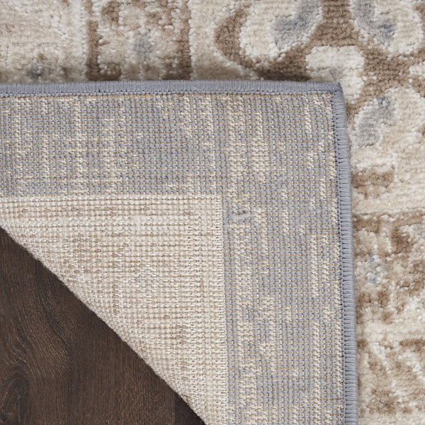 HomeRoots 9' Blue Geometric Distressed Area Rug – Timeless Elegance for Living Spaces with Soft Warmth & Style 9' X 12' 553202