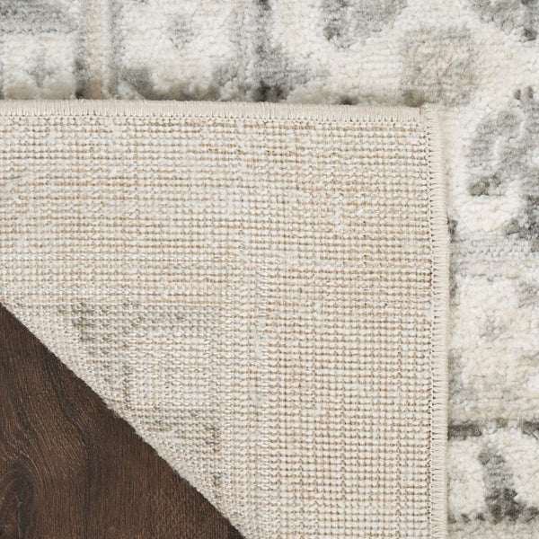 HomeRoots 8' Gray Geometric Distressed Area Rug - Modern Elegance for Living Rooms, Bedrooms & Dining Spaces 8' X 10' 553206