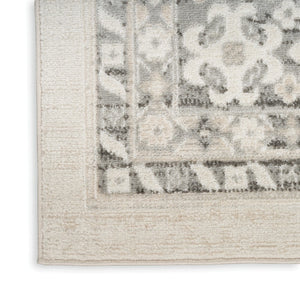 HomeRoots 8' Gray Geometric Distressed Area Rug - Modern Elegance for Living Rooms, Bedrooms & Dining Spaces 8' X 10' 553206