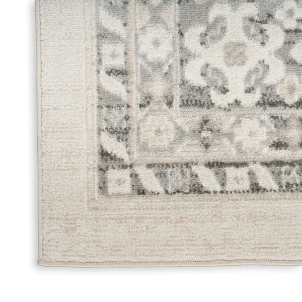 HomeRoots 8' Gray Geometric Distressed Area Rug - Modern Elegance for Living Rooms, Bedrooms & Dining Spaces 8' X 10' 553206