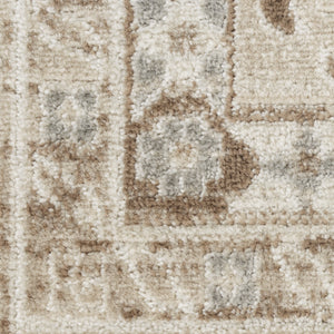 Homeroots 5' X 7' Brown Geometric Distressed Area Rug  Synthetic 553211