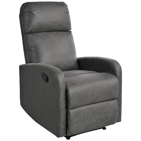 English Elm Christopher Knight Home® - Modern Recliner Plush Manual Recliner Chair with Ergonomic Support, 3-Position Backrest, Durable Fabric Comfort Grey N763P256491D