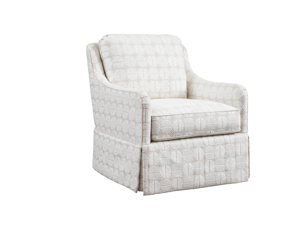 Lexington Barclay Butera Salt Creek Swivel Chair By Barclay Butera - Elegant Upholstered Seating With Ultra Down Comfort   5532-11sw-41