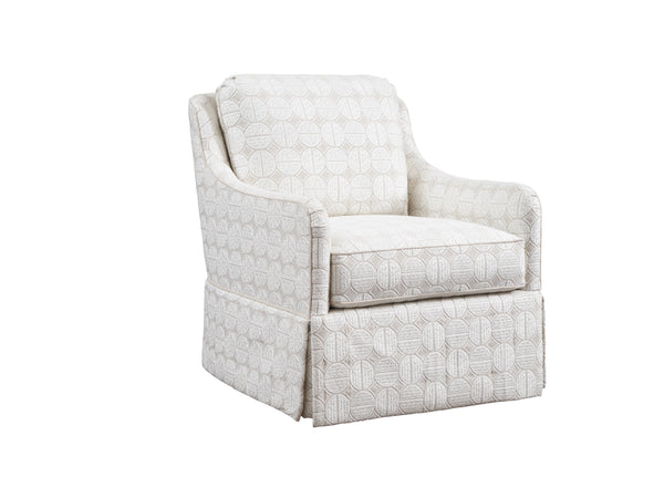 Lexington Barclay Butera Salt Creek Swivel Chair By Barclay Butera - Elegant Upholstered Seating With Ultra Down Comfort   5532-11sw-41