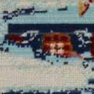 Homeroots 4' X 6' Stain-resistant Blue, Red & Orange Floral Distressed Area Rug For Kids & Pets’ Spaces  Polypropylene 553361