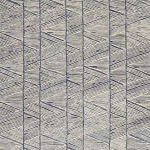 Homeroots 8' Modern Blue And White Wool Geometric Area Rug - Stain Resistant, Stylish, Perfect For Family Spaces 8' X 10' Wool 553378