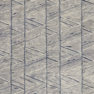 Homeroots 8' Modern Blue And White Wool Geometric Area Rug - Stain Resistant, Stylish, Perfect For Family Spaces 8' X 10' Wool 553378