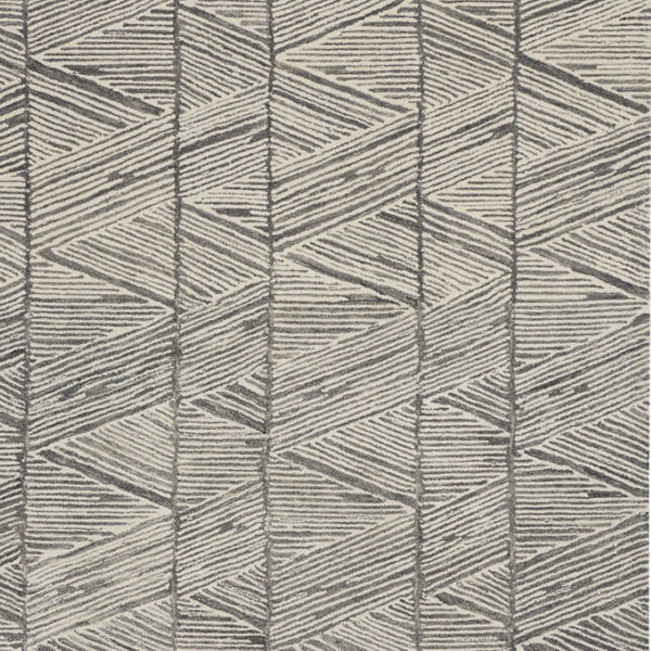 Homeroots 8' Gray And White Wool Abstract Area Rug - Modern Design For Cozy Elegance And Style In Any Room 8' X 10' Wool 553379