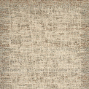 8 Foot by 12 Handmade Wool Abstract Rug Neutral Tufted Pile for Living Rooms
