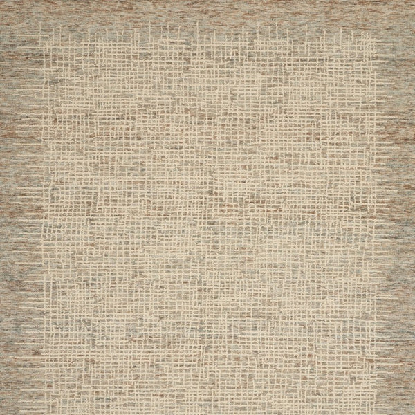 8 Foot by 12 Handmade Wool Abstract Rug Neutral Tufted Pile for Living Rooms