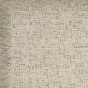 Homeroots 8' Artful Wool Abstract Area Rug In Ivory Brown And Gray - Elevate Your Space With Style! 8' X 12' Wool 553394