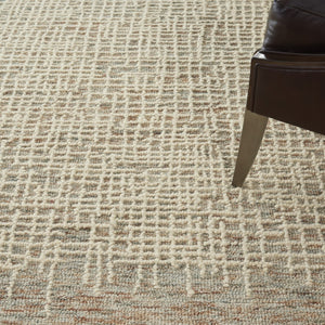 Homeroots 8' Beige And Tan Wool Abstract Area Rug - Perfect For Adding Warmth And Style To Any Room! 8' X 10' Wool 553395