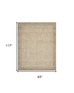 Homeroots 8' Beige And Tan Wool Abstract Area Rug - Perfect For Adding Warmth And Style To Any Room! 8' X 10' Wool 553395