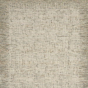 Homeroots 8' Artful Wool Abstract Area Rug In Ivory Brown And Gray - Elevate Your Space With Style! 8' X 10' Wool 553396