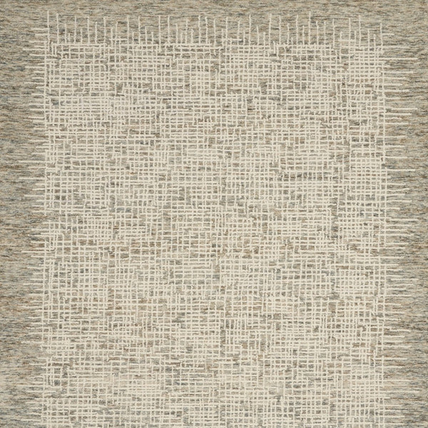 Homeroots 8' Artful Wool Abstract Area Rug In Ivory Brown And Gray - Elevate Your Space With Style! 8' X 10' Wool 553396