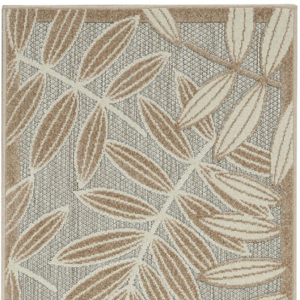 HomeRoots 8' Beige and Tan Wool Abstract Area Rug - Cozy, Soft, and Stylish for Modern and Rustic Spaces 5' X 7' 553399