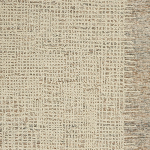 Homeroots 8' Beige And Tan Wool Abstract Area Rug - Perfect For Adding Warmth And Style To Any Room! 5' X 7' Wool 553399