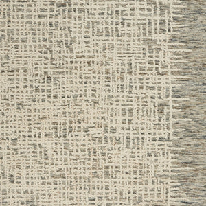 Homeroots 8' Artful Wool Abstract Area Rug In Ivory Brown And Gray - Elevate Your Space With Style! 5' X 7' Wool 553400