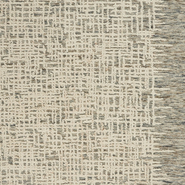 Homeroots 8' Artful Wool Abstract Area Rug In Ivory Brown And Gray - Elevate Your Space With Style! 5' X 7' Wool 553400