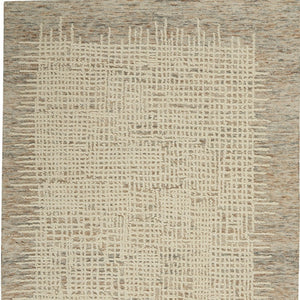Homeroots 8' Beige And Tan Wool Abstract Area Rug - Perfect For Adding Warmth And Style To Any Room! 4' X 6' Wool 553401