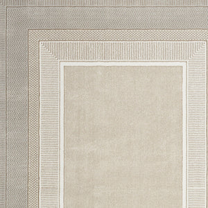 Homeroots 4' X 6' Gray And Ivory Geometric Non Skid Area Rug  Polyester 553429