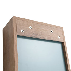 English Elm 12'' Wall Mounted Plywood Storage Cabinet Open Doorless Design with Frosted Bins for Bath W999P470287