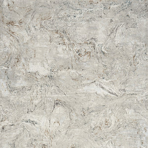 Homeroots 4' X 6' Ivory Brown And Gray Abstract Non Skid Area Rug  Polyester 553439