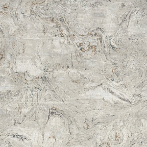 Homeroots 4' X 6' Ivory Brown And Gray Abstract Non Skid Area Rug  Polyester 553439