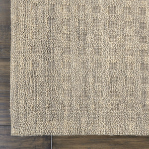 8 Foot Solid Wool Hallway Runner Rug Plush Long Pile Neutral Tone for Narrow Spaces
