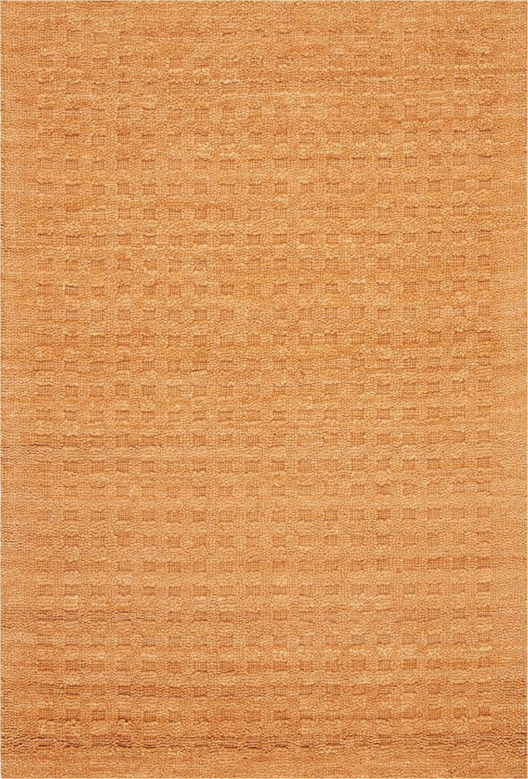HomeRoots 4x6 Handmade Wool Shag Area Rug Bold Orange Pile Living Room Bedroom Accent 553487